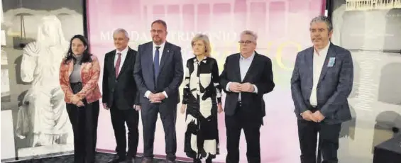  ?? CEDIDA A EL PERIÓDICO ?? Rosa Balas, Pedro Silva, Antonio Rodríguez Osuna, Victoria Bazaga, Ignacio Sánchez Amor y Félix Palma en Bruselas.