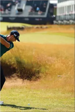  ?? ?? Cameron Tringale plays a shot on the 18th hole on his way to nine-under 61