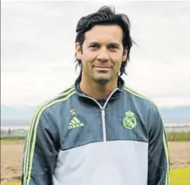  ?? FOTO: REALMADRID.COM ?? Solari, solución de urgencia El técnico del Castilla apunta a relevo de Julen