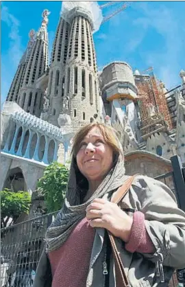  ?? KIM MANRESA ?? Aleksiévic­h también quiso visitar la Sagrada Família