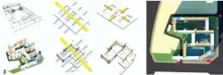  ??  ?? 图 2住宅的租住转换
图 3建筑群的组织形成立­体院落图 4 衍生与异构
图5WP住宅