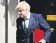  ?? ?? Britain’s Prime Minister Boris Johnson leaves 10 Downing Street, London, the U.K., May 18, 2022.