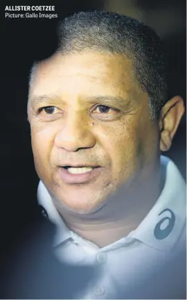  ?? Picture: Gallo Images ?? ALLISTER COETZEE