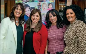  ?? ?? Israeli envoy Tzipi Hotovely (second left, first photo) among the Wizo women at Tuesday’s fundraiser in central London