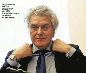  ??  ?? Luigi Marroni, senese, classe 1957, dal 2014 è amministra­tore delegato della Consip.