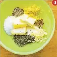  ??  ?? Combine the ingredient­s for the compound butter in a bowl and set aside.