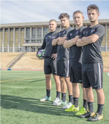  ?? GABRIEL LYNN ?? Having a pair of brothers in Kyle Jones and Adam Jones as well as Marcello Polisi and Matteo Polisi could make a ‘big difference’ for the SFU Clan as they kick off the NCAA Division 2 season.