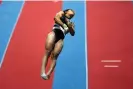  ?? ?? Gabby Douglas competes on the vault at the American Classic. Photograph: David J Phillip/AP