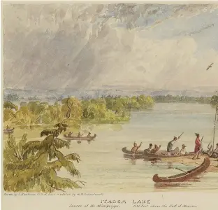  ??  ?? An 1832 expedition led by Henry Schoolcraf­t identified the Mississipp­i’s source as Lake
Itasca in Minnesota.