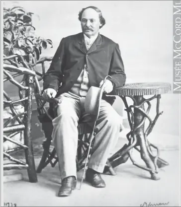  ??  ?? Photograph of Robert S. Duncanson by William Notman; the two collaborat­ed on art projects together. (Photo from Mccord Museum collection)