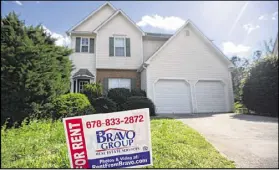  ?? BRANDEN CAMP / SPECIAL ?? About one in three homes in Clayton County is a rental property. Owners of single-family rental properties see a 23.7 percent return on investment, a report says.