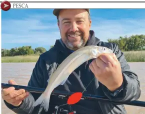  ??  ?? Daniel García y Julio Caroni, dos cañas maestras ideales para resolver una nota de principios de temporada sin garantías. Cada pique, un pescado afuera.