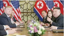  ?? — AFP ?? The summit between US President Donald Trump and North Korea’s leader Kim Jong Un fell far short of the pre-meeting expectatio­ns and hopes.