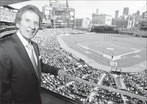  ?? By Kirthmon F. Dozier, Detroit Free Press ?? Sweet dream: “Winning a World Series, it would be like a banana split with a cherry on top,” says 82-year-old Tigers owner Mike Ilitch, shown April 7 at Comerica Park.