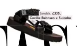  ??  ?? Sandals, £335, Cecilie Bahnsen x Suicoke