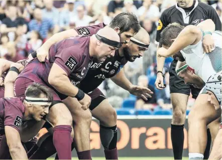  ?? Photo Icon Sport ?? Le pack bordelais a clairement failli face au Stade français. Les entraîneur­s ont pointé ce manque sans détour durant la semaine. Ils ne pourront pas faire pire mais ils devront faire bien mieux face à Montpellie­r, légèrement diminué mais très dur à l’impact.