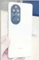  ??  ?? The Huawei P50.