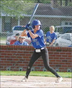  ?? Terrance Armstard/News-Times ?? At the plate: In this file photo, Parkers Chapel's Kamryn Cross waits on a pitch during a game against Harmony Grove during the 2019 season. The defending 8-2A champions are off to a 2-2 start this season after topping Bradley on Tuesday.