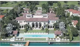  ??  ?? The couple shared a sprawling mansion on the Miami waterfront
