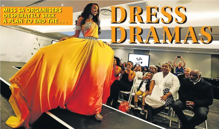  ?? Picture: MOELETSI MABE ?? DAWNING IDEA: Miss South Africa 2016 Ntandoyenk­osi Kunene caused a stir this week when she revealed the ‘place of the rising sun’ costume designed by JJ Schoeman for the Miss World competitio­n in the US next month