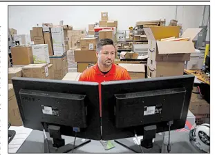  ?? AP/JAE C. HONG ?? Ronnie DeLeo, a warehouse manager for small-appliance maker NewAir in Cypress, Calif., says that when the company recruits workers for its busy season, he tells them they have a chance to keep their jobs after the sales surge ends.