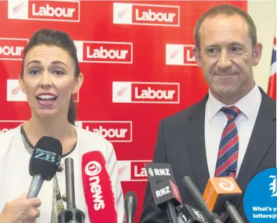  ?? Mark Mitchell ?? Are Jacinda Ardern and Andrew Little seeing an upturn for Labour?