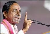  ?? ?? KCR’s eloquent speeches enable him to get things done seamlessly