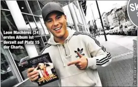  ??  ?? Leon Machères (24) erstes Album ist derzeit auf Platz 15 der Charts.