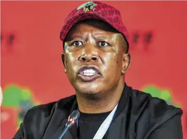  ?? ?? EFF leader Julius Malema