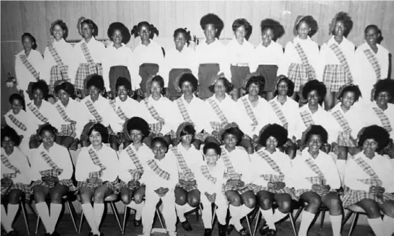  ?? Photos courtesy of Alexander Pugh Jr. and Scot-Etts archives ?? The Scot-Etts drill team circa 1973.