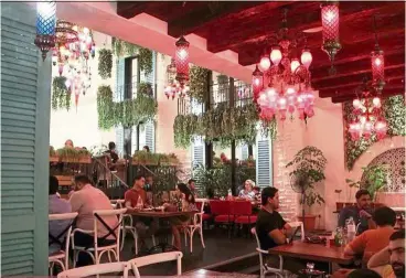  ??  ?? Al Halabi Gourmet offers a beautiful Middle Easternthe­med lounge in a spacious market-styled environmen­t.