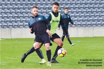  ??  ?? O médio do Nacional da Madeira está crentenuma surpresa