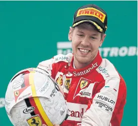  ??  ?? Ferrari driver Sebastian Vettel.