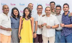  ??  ?? From left: Rum Punch partners with MAS Linea Aqua to create the ultimate swimwear solution Fuze - Darrel Bartholome­usz, Draupadie Wickramasi­nghe, Rukshi Fernando Seneviratn­e, Binara Seneviratn­e, Sarinda Unamboowe, Kenneth Brito, Fonny De Fonseka,...