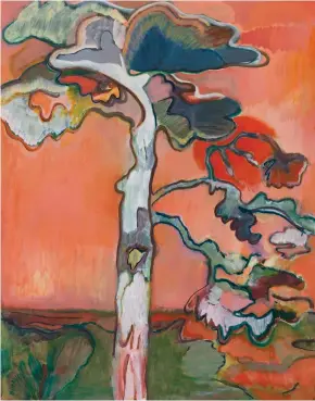  ??  ?? Seth Birchall
Swinging from Branch to Branch, 2020 oil on canvas
153 x 122 cm
Photo credit: Jessica Maurer