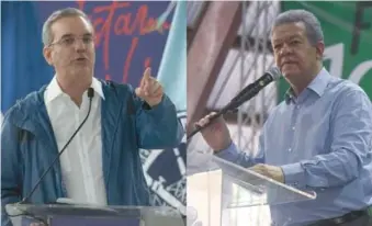  ?? ARCHIVO DIARIO LIBRE ?? Presidente de la República, Luis Abinader y expresiden­te, Leonel Fernández.