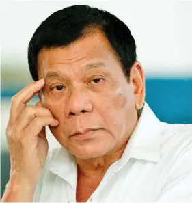  ??  ?? Rodrigo Duterte.