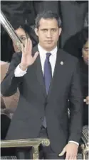  ??  ?? Guaidó, en el congreso de EEUU.