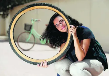  ?? Chris Whiteoak for The National ?? Rania Kana’an co-founded the Charicycle­s custom bicycle business with her sister Zaina in 2014.