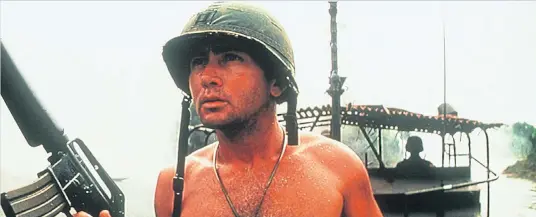  ??  ?? Martin Sheen as Capt Willard in Francis Ford Coppola’s Apocalypse Now.