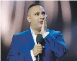  ??  ?? Russell Peters hosts the Juno awards show in Ottawa on Sunday.