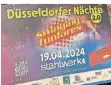  ?? ?? Mit diesem Plakat werben die Funfares für das Konzert im Stahlwerk.