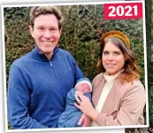  ?? ?? Newborn: Eugenie and Jack with August. Right: Mother and son in Instagram post 2021