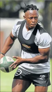  ?? Picture: GALLO IMAGES ?? SURPRISE PICK: Sibusiso Nkosi takes the place of Sibusiso Sithole in the Sharks’ touring squad