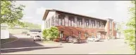  ?? Contribute­d renderings ?? Renderings for the proposed new Wilton Police Department headquarte­rs.