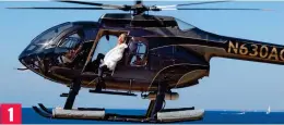  ??  ?? Taking off: Kate Moss in a helicopter off the Amalfi Coast