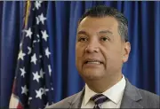  ?? ERIC RISBERG — AP PHOTO, FILE ?? Secretary of State Alex Padilla was appointed by Gov. Gavin Newsom to fill the U.S, Senate seat being vacated by Vice President-elect Kamala Harris.