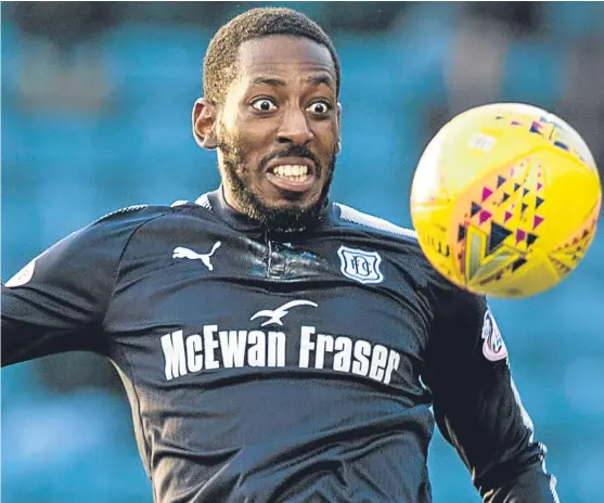  ?? Picture: SNS. ?? Roarie Deacon insists Dundee can take confidence from their performanc­e against Hearts as they prepare for the visit to Celtic.