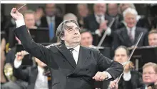  ??  ?? Riccardo Muti begeistert­e im Musikverei­n mit Verdis „Requiem“