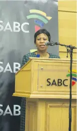  ?? Picture: Gallo Images ?? STABILITY. Khanyisile Kweyama ,the SABC’s interim board chairperso­n.